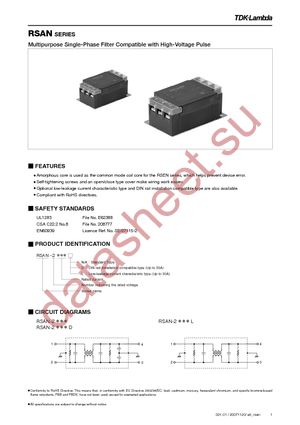 RSAN-2006D datasheet  